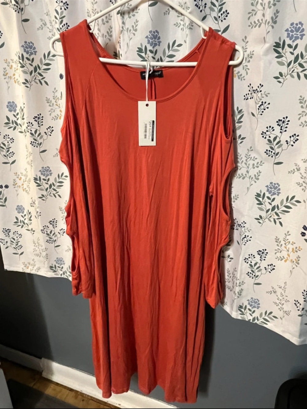 Simply Southern Rust Cold-Shoulder Midi Dress